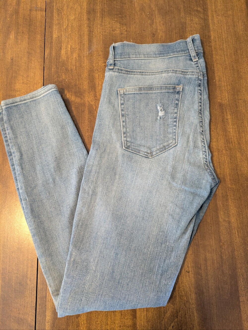 Gap 1969 Light Denim True Skinny Distressed Jeans 29R